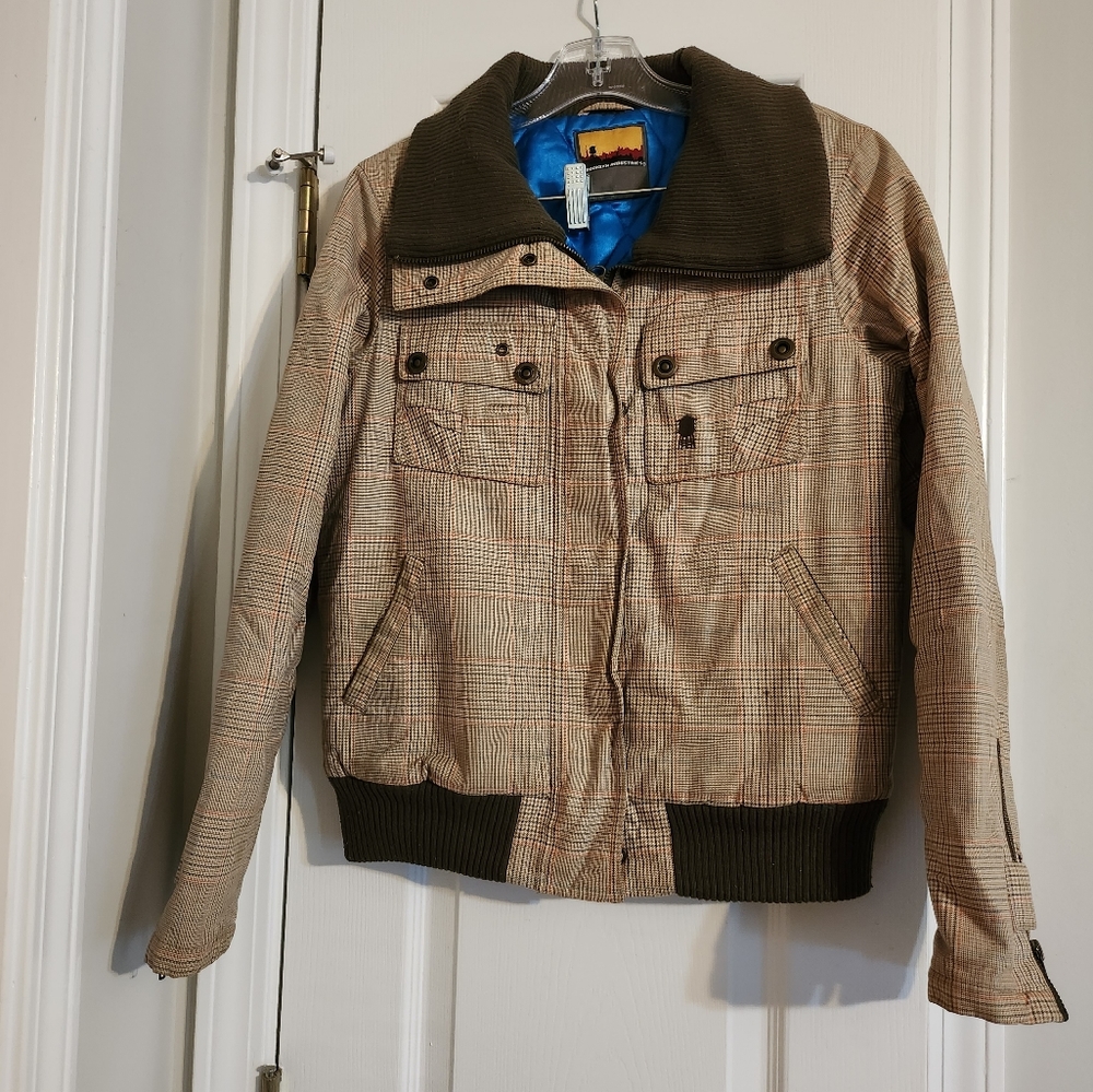 Plaid Bomber Winter Jacket